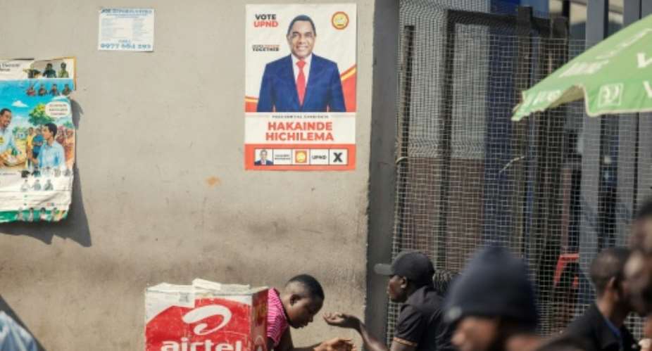Hakainde Hichilema won the presidency in 2021 on his sixth attempt.  By GIANLUIGI GUERCIA (AFP)