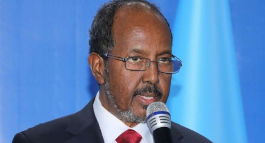 Hassan Sheikh Mohamud was previously president from 2012-2017.  By Hassan Ali ELMI AFPFile