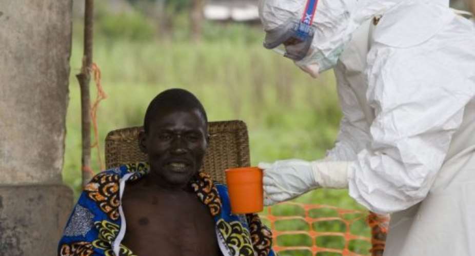 Ebola has also broken out in Uganda, killing 16 there.  By Christopher Black AFPFile