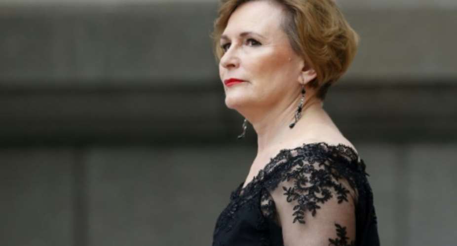Helen Zille, who led South Africas Democratic Alliance Party, is under fire for Twitter messages saying colonialism brought benefits to the country.  By MIKE HUTCHINGS (POOL/AFP/File)