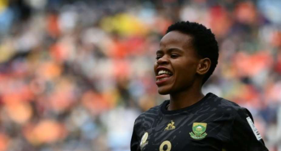 Hildah Magaia rescued South Africa with a late equaliser against Ivory Coast in a WAFCON Group B match.  By FRANCK FIFE (AFP)