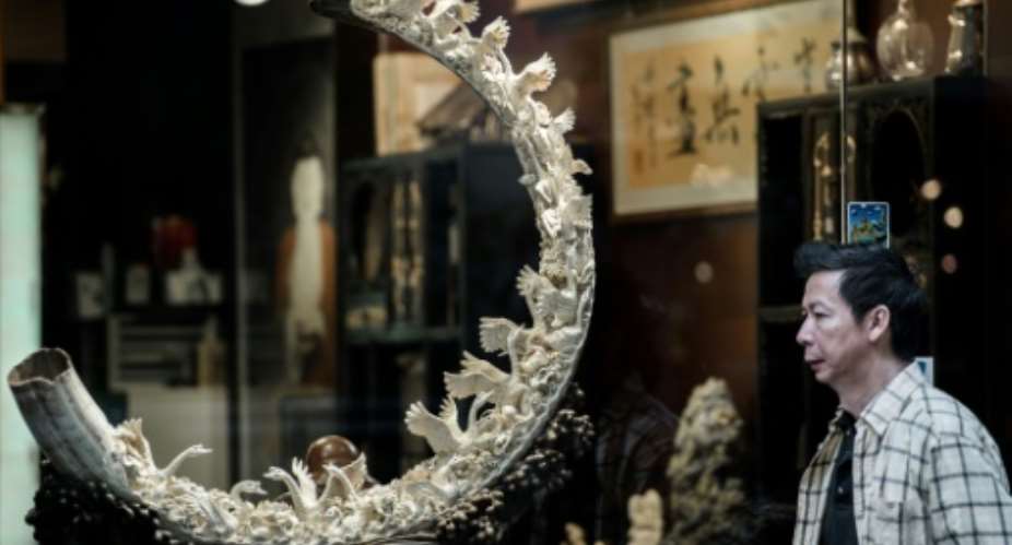 Hong Kong is a major hub for ivory sales and announced last year that it would ban the import and export of the goods, but later clarified it would only completely abolish the trade by 2021.  By PHILIPPE LOPEZ AFPFile