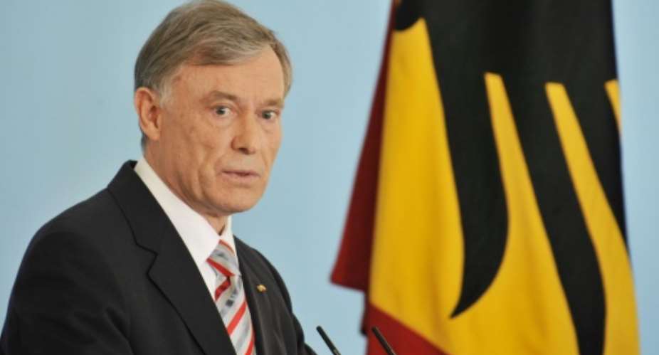 Horst Koehler was the first German president who was not a career politician.  By John MACDOUGALL (AFP/File)