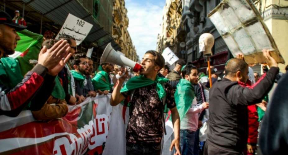Huge protests have been held across Algeria demanding ailing President Abdelaziz Bouteflika leave power.  By - AFP