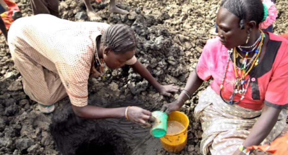 Hundreds of people suffer from water-borne diseases every year across Sudan given the lack of access to clean drinking water.  By HANNAH MCNEISH AFPFile