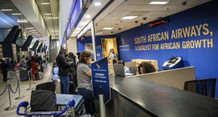 Hundreds of SAA flights have been cancelled.  By Michele Spatari AFP