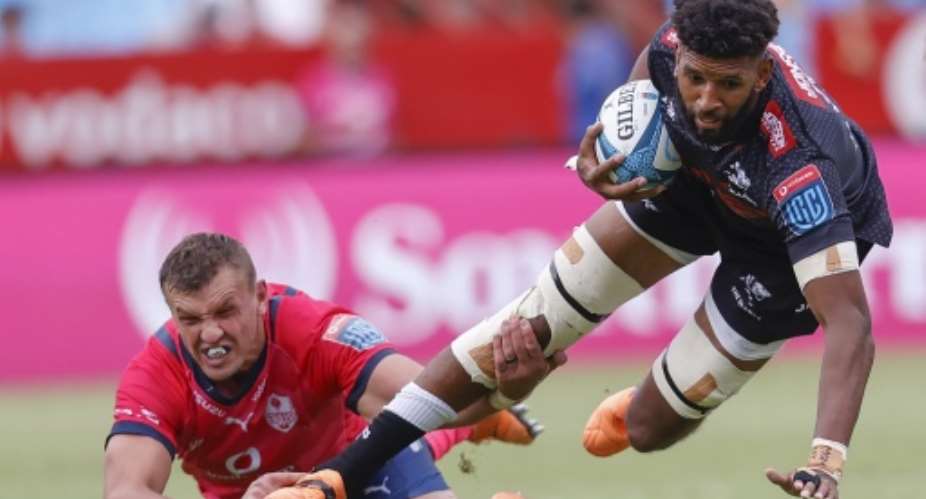 Hyron Andrews, seen here playing for Sharks, died aged 31 last week.  By Phill Magakoe (AFP/File)