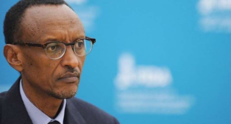 Paul Kagame.  By Tiziana Fabi AFPFile