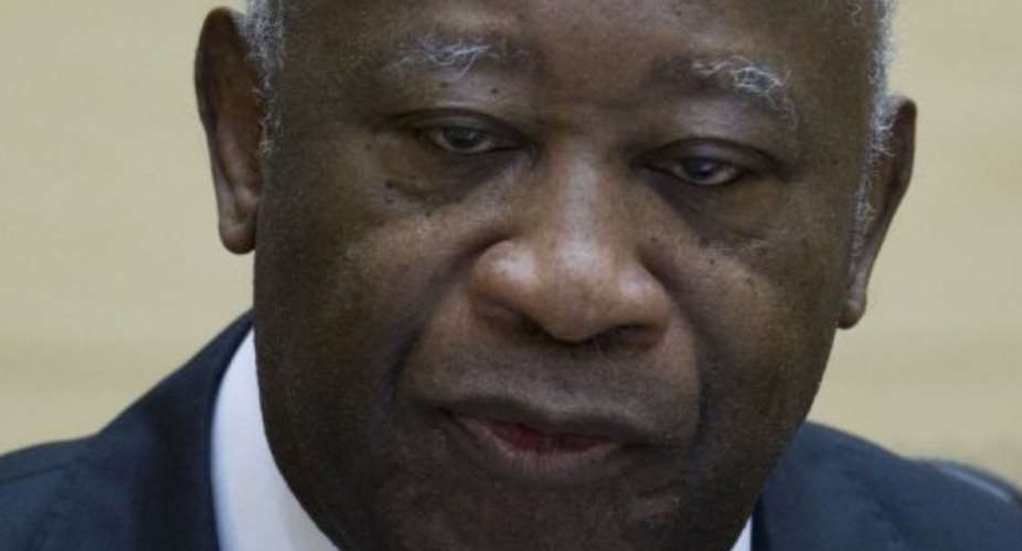 Laurent Gbagbo appears before the International Criminal Court ICC in the Hague in 2011.  By Peter Dejong AFPANPFile