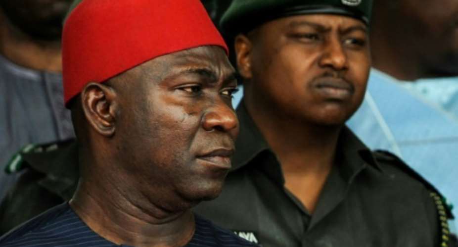 Ike Ekweremadu was found guilty of conspiring to procure a kidney for his daughter.  By PIUS UTOMI EKPEI AFP