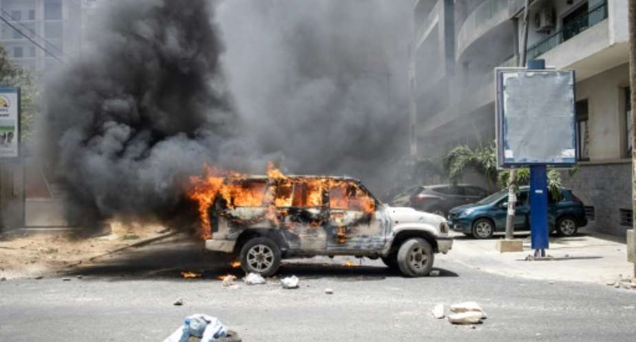 Images of unrest elsewhere in Senegal circled on social networks.  By JOHN WESSELS AFP