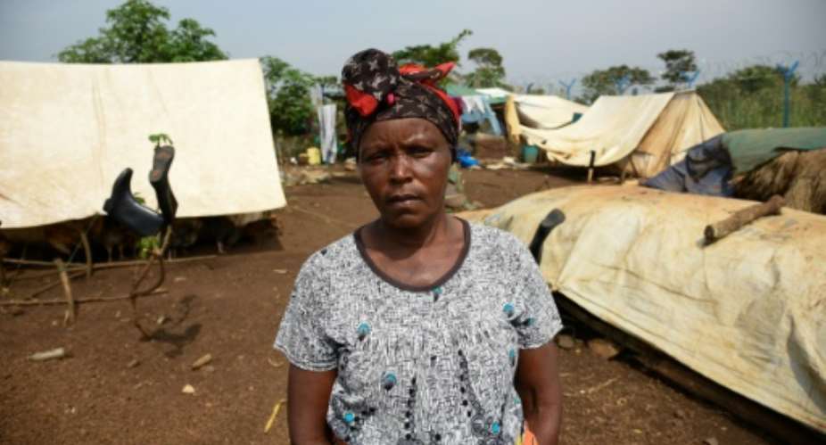 Immaculate Nyakato, 65, fled her home in Ituri, eastern DR Congo in fear of violence from another ethnic group.  By Isaac Kasamani AFP