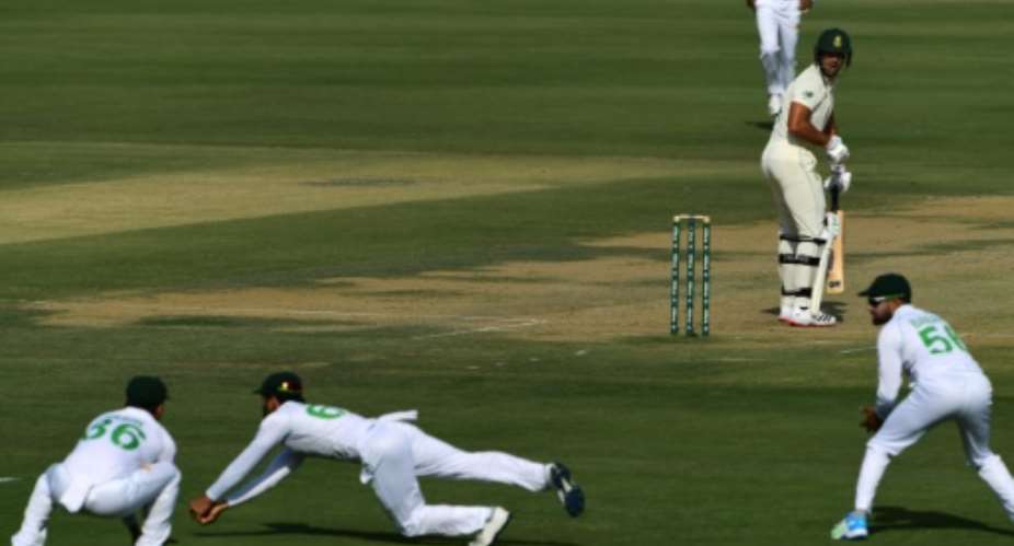 Imran Butt 2L caught South Africia's Aiden Markram on day one.  By Asif HASSAN AFP