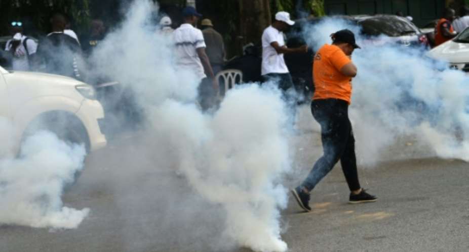 In Abidjan, security forces in uniform and plain clothes stormed Soro's GPS headquarters.  By SIA KAMBOU AFP