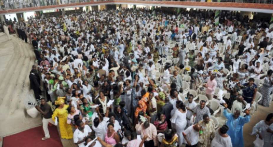 In Ghana, more than 70 percent of the population identify themselves as Christians.  By PIUS UTOMI EKPEI (AFP/File)