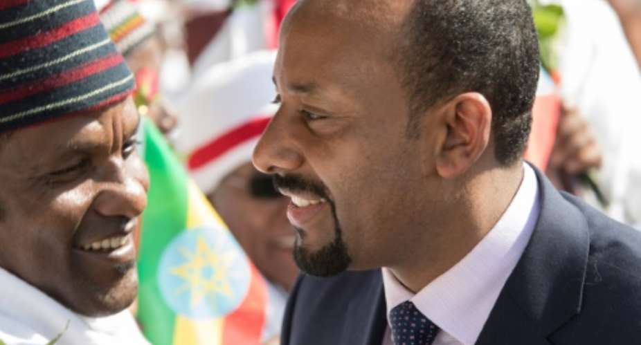 In his first trip as prime minister, Abiy visited Ethiopia's Somali region in a bid to mend bridges.  By ZACHARIAS ABUBEKER AFPFile
