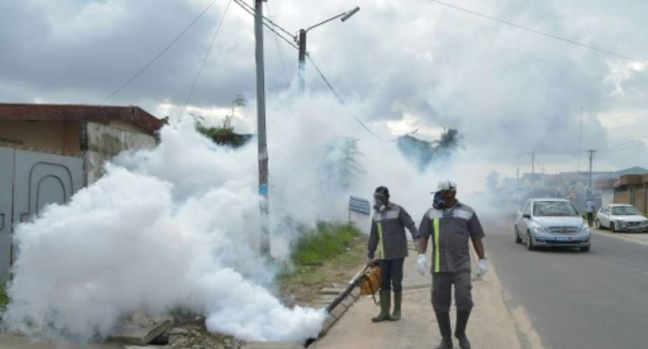 In Ivory Coast, the only way to fight dengue is to fight the mosquitoes that spread it, officials say.  By SIA KAMBOU AFPFile