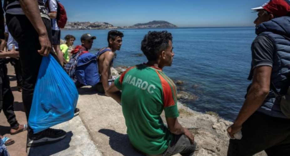 In mid-May, Spain was caught off guard when more than 10,000 people swam or used small inflatable boats to cross into Ceuta territory as the Moroccan border forces looked the other way..  By FADEL SENNA AFPFile
