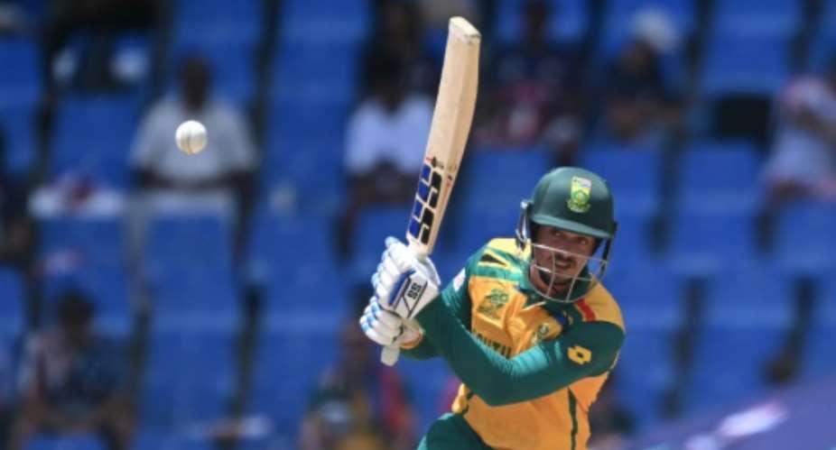 In the runs: South Africas Quinton de Kock.  By ANDREW CABALLERO-REYNOLDS (AFP)