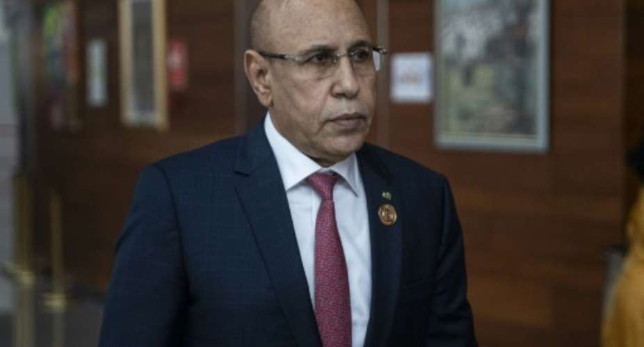 Incumbent President Mohamed Ould Ghazouani is the favourite to win the June poll.  By Amanuel Sileshi (AFP)