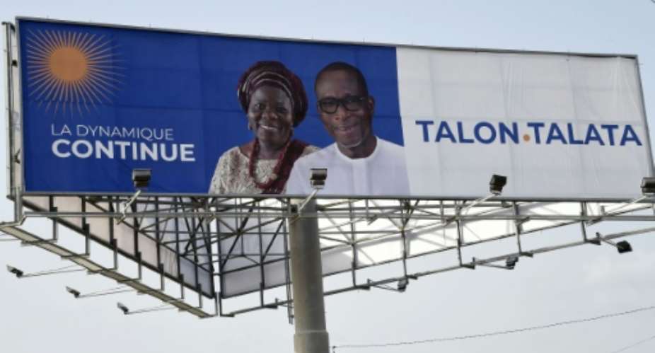 Incumbent President Patrice Talon R is expected to win reelection in Benin Sunday faced with a hobbled opposition.  By PIUS UTOMI EKPEI AFPFile