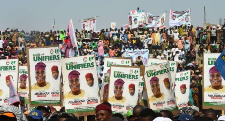 Insecurity has been a major issue in campaigning for the election to succeed President Muhammadu Buhari on February 25.  By PIUS UTOMI EKPEI AFP