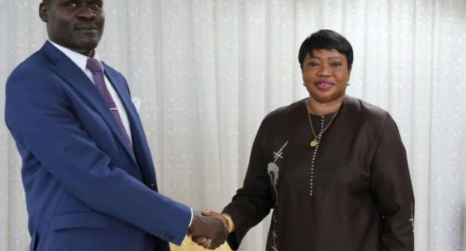International Criminal Court prosecutor Fatou Bensouda is in Sudan, where she met with Justice Minister Nasredeen Abdulbari on Sunday.  By - AFP