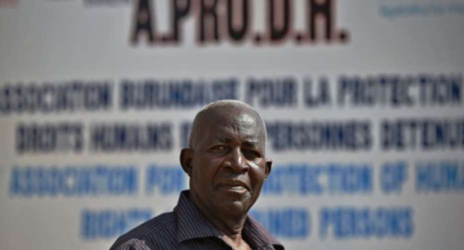 Mbonimpa, a well-known human rights defender in restive Burundi, was seriously injured in a shooting in the capital on August 3, 2015.  By Carl De Souza AFPFile