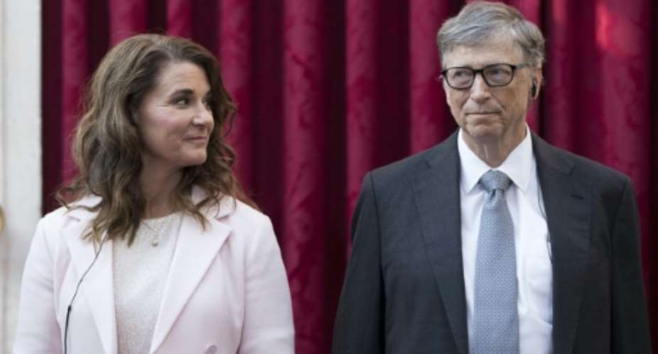 Investing in women in Burkina Faso will help to improve the lives of families, said Melinda Gates L, pictured in 2017 with her husband Bill Gates.  By Kamil Zihnioglu POOLAFPFile