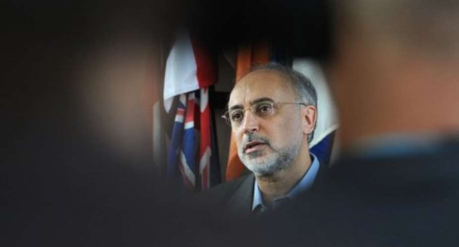 Iranian Foreign Minister Ali Akbar Salehi is in Nigeria for trade talks.  By Samuel Kubani (AFP/File)