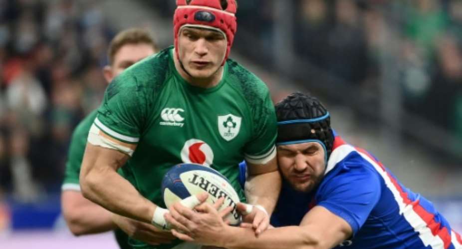 Ireland flanker Josh van der Flier was named world player of the year ahead of Johnny Sexton, Antoine Dupont and Lukhanyo Am.  By FRANCK FIFE AFP