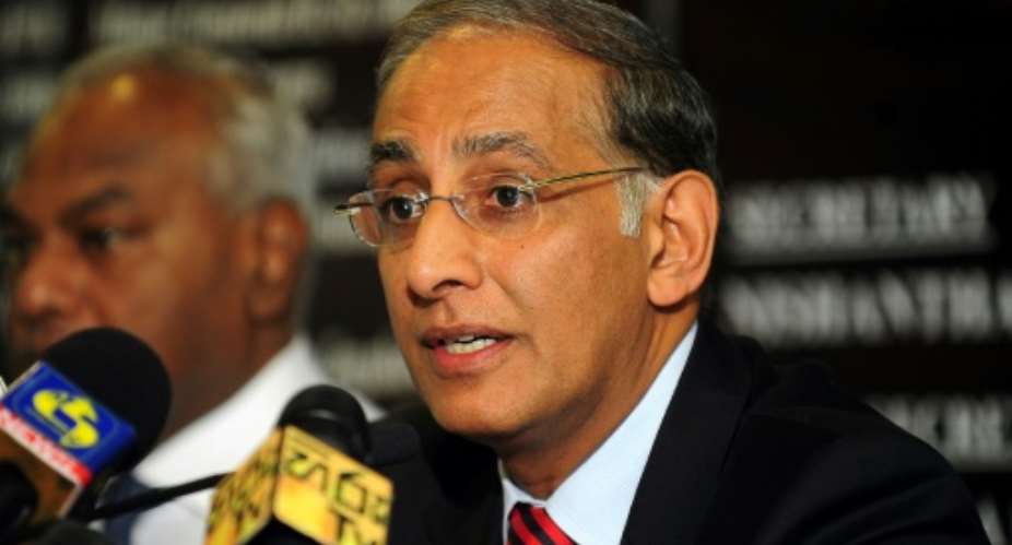 It has been reported in local media that there were concerns about Haroon Lorgats role in the setting-up of a new Twenty20 tournament, the Global T20 league.  By Lakruwan WANNIARACHCHI (AFP/File)