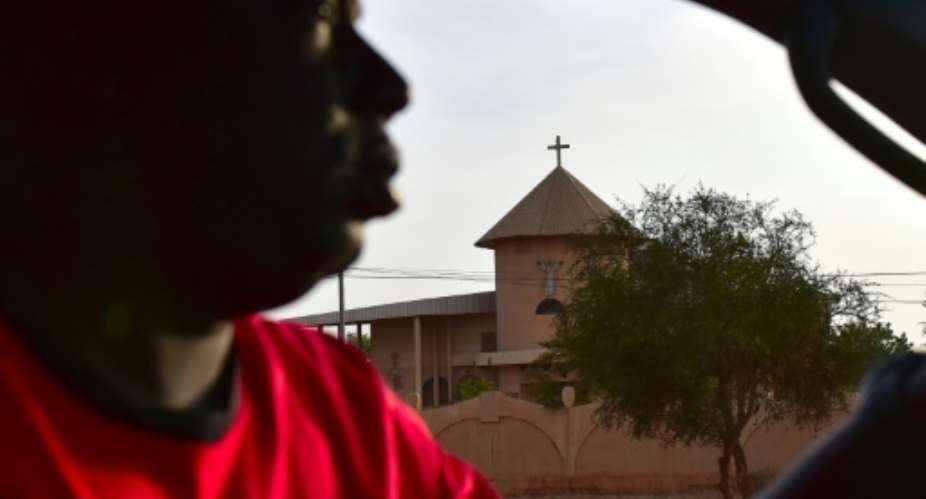 It was the first attack on a church in Burkina Faso since the jihadist violence began.  By ISSOUF SANOGO AFP