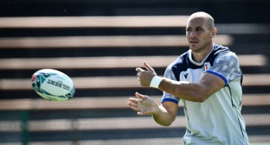Italy's captain Sergio Parisse is considered one of the world's best number eigths.  By Anne-Christine POUJOULAT AFP