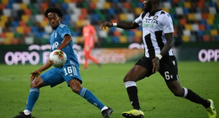 Ivorian midfielder Seko Fofana R spent the past four seasons at Udinese..  By MARCO BERTORELLO AFP