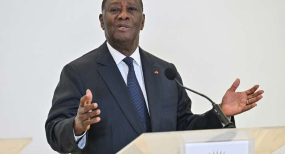 Ivorian President Alassane Ouattara, 83, had not yet said he would run again.  By Issouf SANOGO (AFP/File)