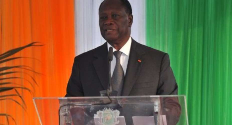 Alassane Ouattara.  By Sia Kambou AFPFile