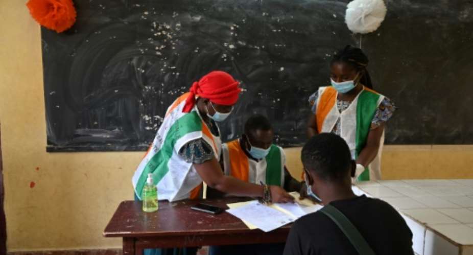 Ivory Coast election officials began registering voters in June.  By Issouf SANOGO AFPFile