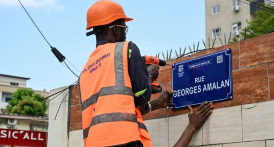 Ivory Coast is renaming streets to replace references to French colonial figures.  By Issouf SANOGO (AFP)