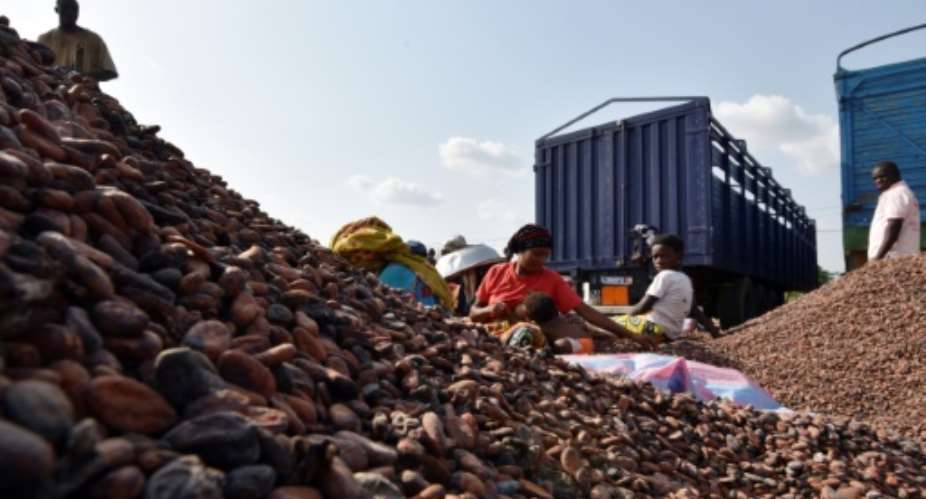 Ivory Coast is the world's largest cocoa producer, but it exports most of the beans raw, meaning it doesn't capture any of the value of turning them into chocolate.  By Sia KAMBOU AFPFile