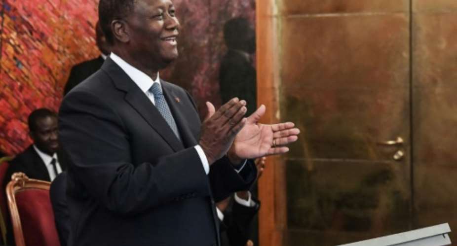 Ivory Coast president Alassane Ouattara pictured August 2019 said if his historic rivals decide to be candidates, then I will be a candidate as well.  By ISSOUF SANOGO AFPFile