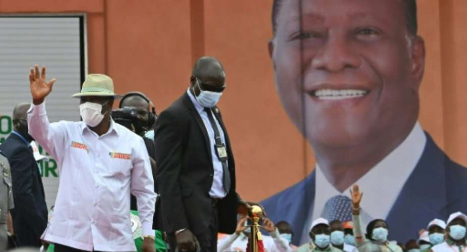 Ivory Coast President Alassane Ouattara was nominated by his party to run for president in October.  By Issouf SANOGO AFPFile