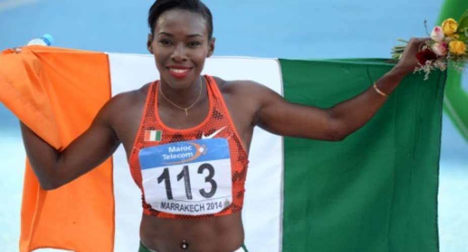 Murielle Ahoure of the Ivory Coast broke the African 100m record with a blistering 10.78sec at the Star Athletics Pro Meet in Florida.  By Fadel Senna AFPFile
