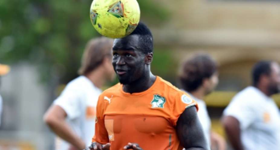 Ivory Coast's Cheick Tiote, pictured in 2014, was capped 52-times and played in teh 2010 and 2014 World Cup.  By ISSOUF SANOGO AFPFile