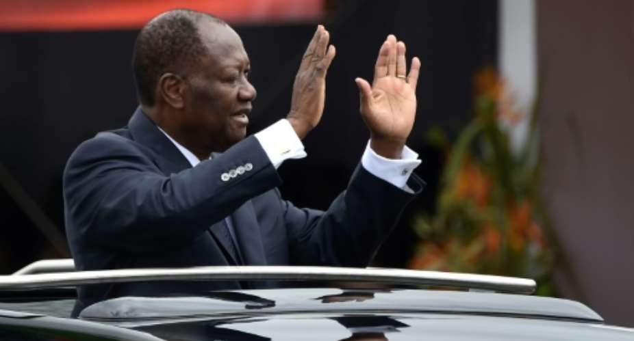 Ivory Coast's President Alassane Ouattara has been in power since 2010.  By SIA KAMBOU AFPFile