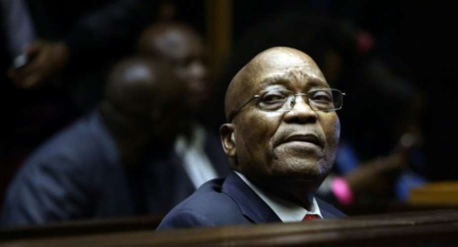Jacob Zuma was forced out of office as president and leader of the ruling African National Congress (ANC) in 2018 under a cloud of corruption allegations..  By Phill MAGAKOE (POOL/AFP)