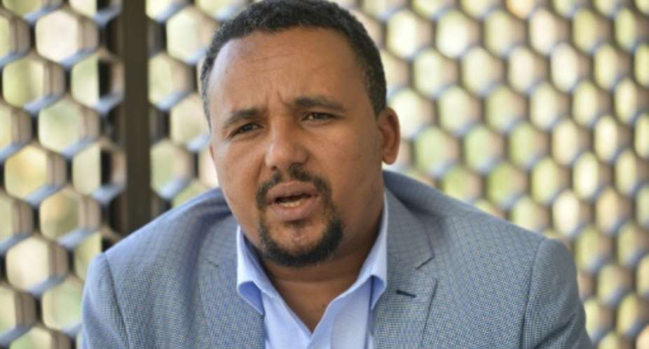 Jawar Mohammed, pictured in October 2019.  By Michael Tewelde AFP