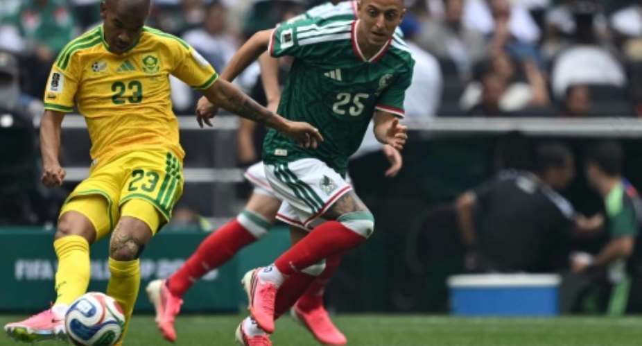 Jayden Adams (left) played in all three of South Africas World Cup group-stage matches.  By Yuri CORTEZ (AFP)