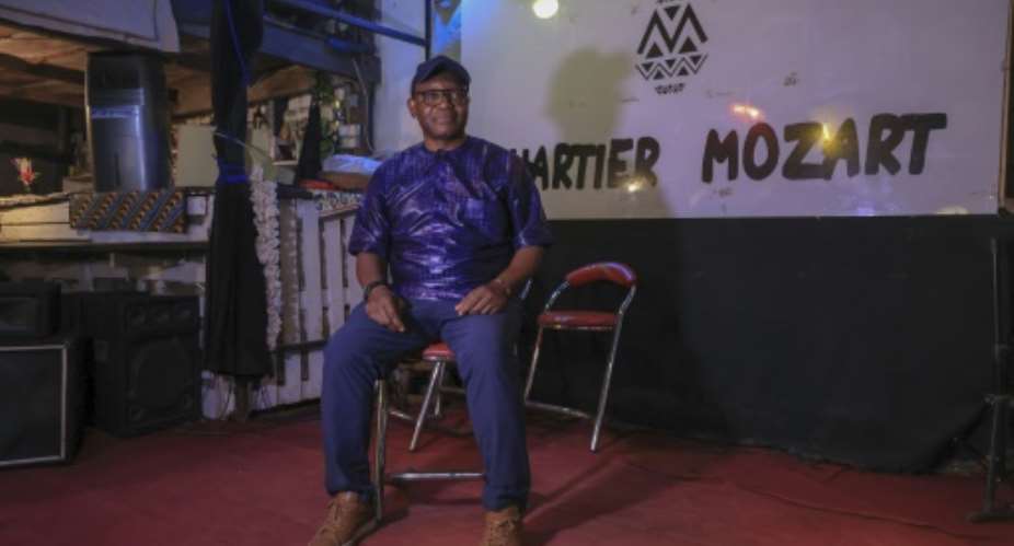 Jean-Pierre Bekolo, a film director, founded Quartier Mozart as a place of awakening and awareness.  By - (AFP)