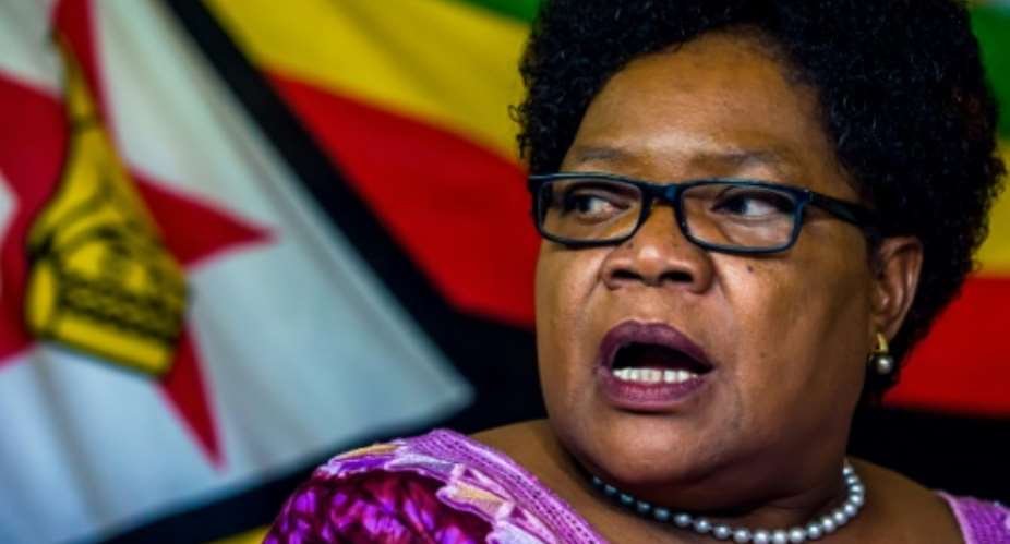 Joice Mujuru was Robert Mugabe's vice president from 2004 until he abruptly fired her in 2014 and later expelled her from the ruling ZANU-PF.  By - AFPFile